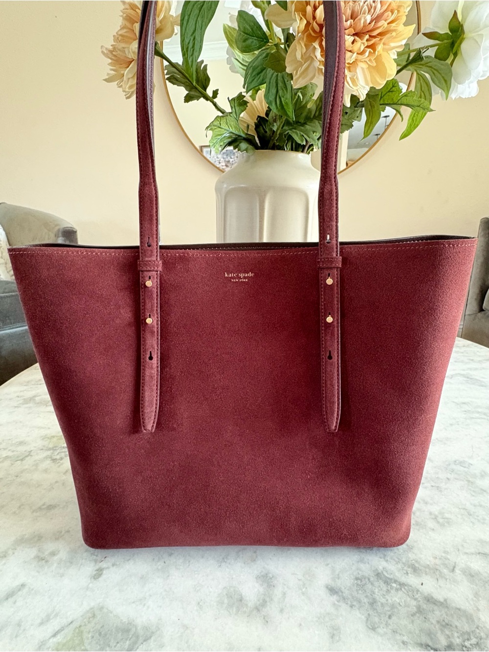 NWT! Kate Spade Do It All Suede Tote